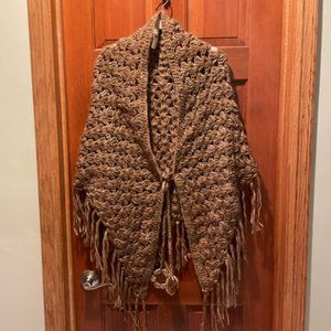 Brown Poncho/Shrug (NWT)